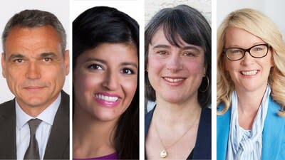 The Canadian Journalism Foundation welcomes Robert Benzie, Amber Kanwar, Erin Millar and Terrie Tweddle to the Board of Directors. (CNW Group/The Canadian Journalism Foundation)