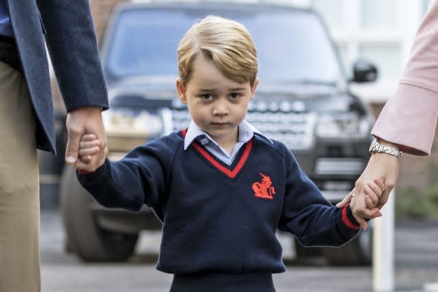 Prince George first day at school