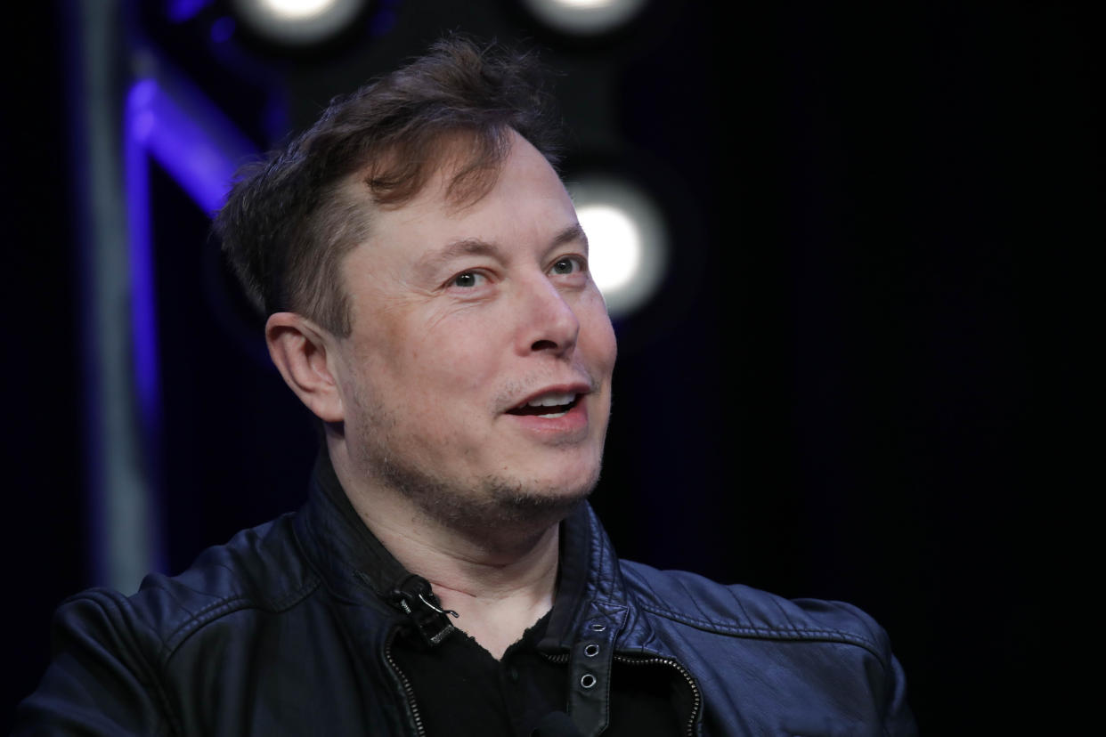 WASHINGTON DC, USA - MARCH 9: Elon Musk, Founder and Chief Engineer of SpaceX, speaks during the Satellite 2020 Conference in Washington, DC, United States on March 9, 2020. (Photo by Yasin Ozturk/Anadolu Agency via Getty Images)