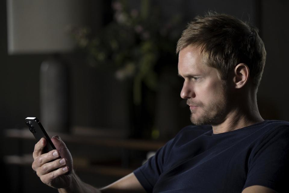 Alexander Skarsgård as Lukas Matsson in 'Succession.'