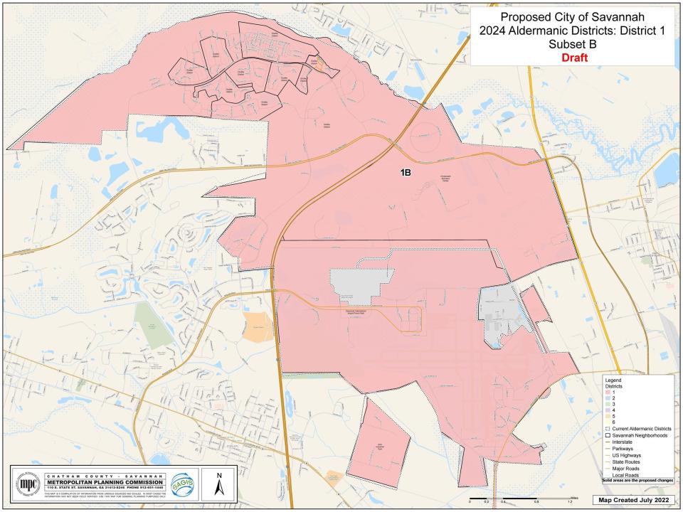 The MPC-proposed maps for the City of Savannah's once-per-decade redistricting session.