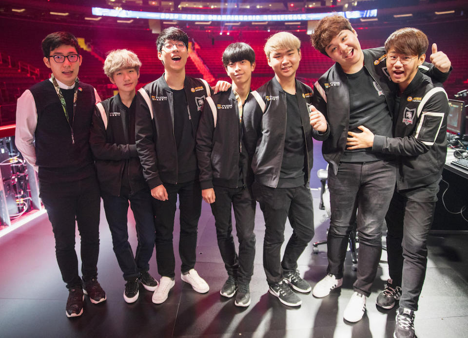 當年ROX Tigers的隊員紛紛退役，先發五虎將只剩Peanut一人。    圖：翻攝自 LoL Esports Photos flickr