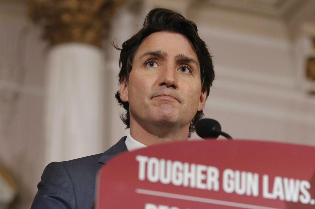 <span class="caption">Prime Minister Justin Trudeau announces new gun control legislation in Ottawa on May 30, 2022. </span> <span class="attribution"><span class="source"> THE CANADIAN PRESS/ Patrick Doyle</span></span>