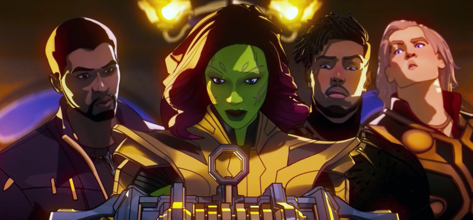 T'Challa, Gamora, Killmonger, Thor