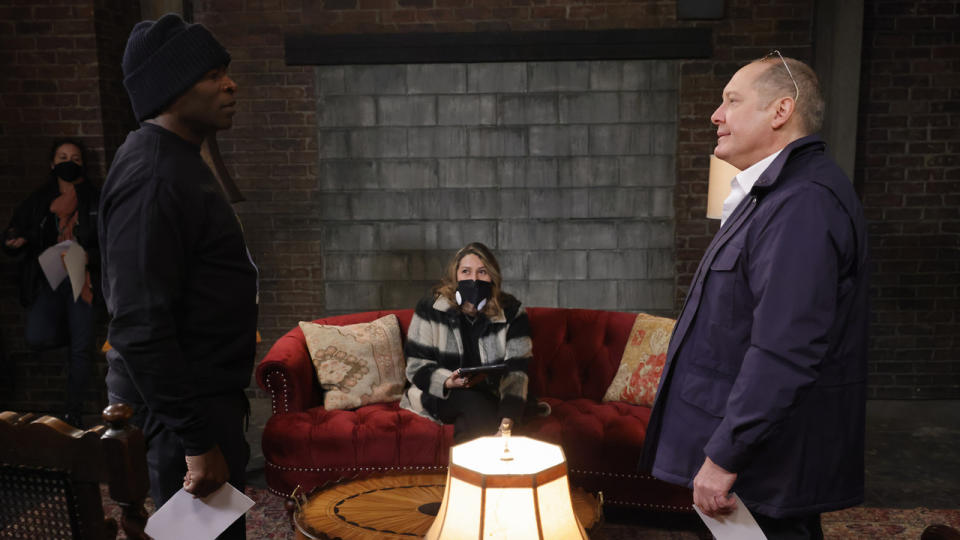 Saray Guidetti directing Hisham Tawfiq and James Spader