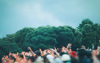 Many people enjoy the Music festival