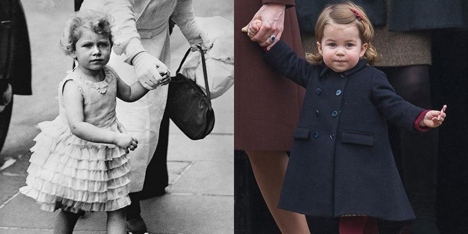 All Of the Times Princess Charlotte Looked Exactly Like Queen Elizabeth II