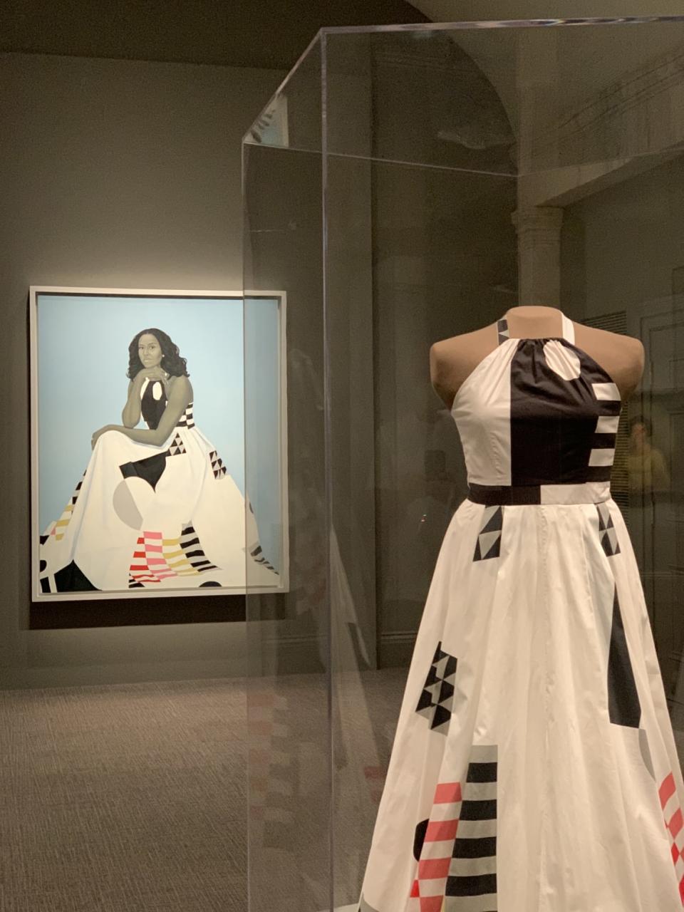 <div class="inline-image__caption"><p>Michelle Obama’s Milly gown.</p></div> <div class="inline-image__credit">Smithsonian’s National Portrait Gallery</div>