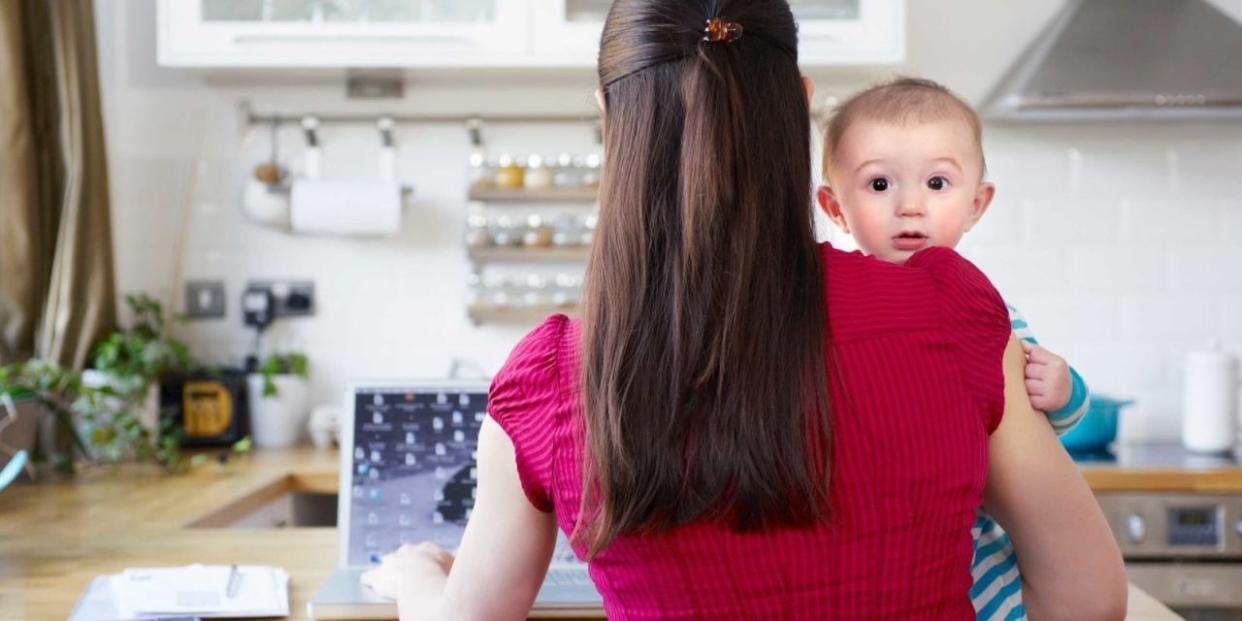 Mom Holding Baby