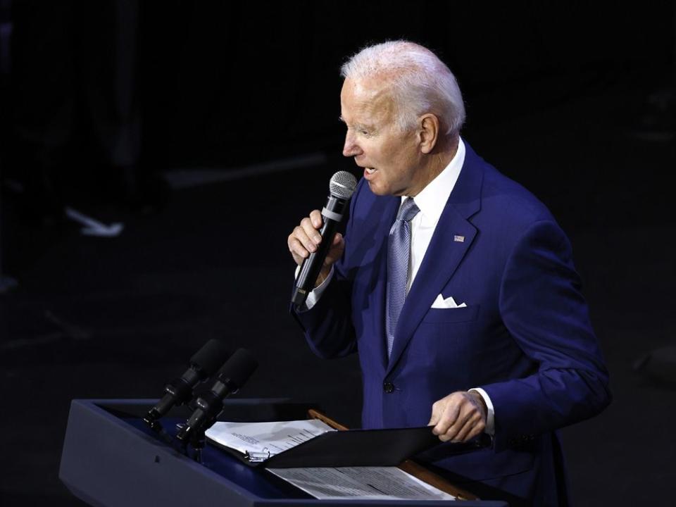 President Biden Delivers Remarks At DNC Event In Washington, DC