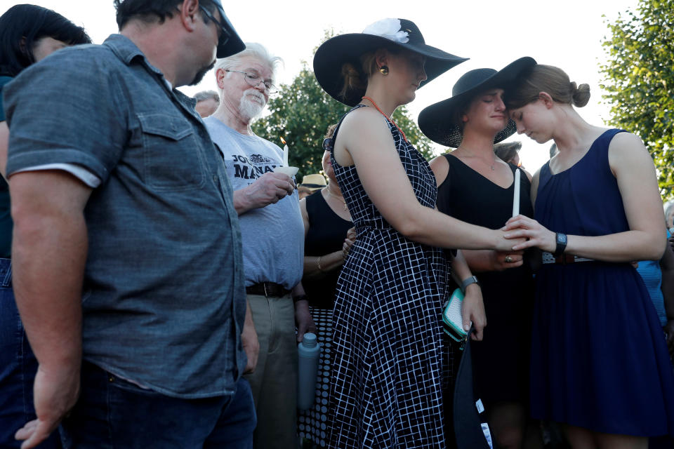 Mourners remember 5 people slain at the Capital Gazette in Annapolis, Md.