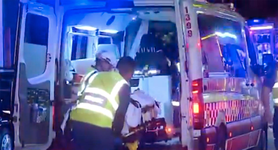 He was taken to Westmead Hospital in a stable condition. Source: 7 News