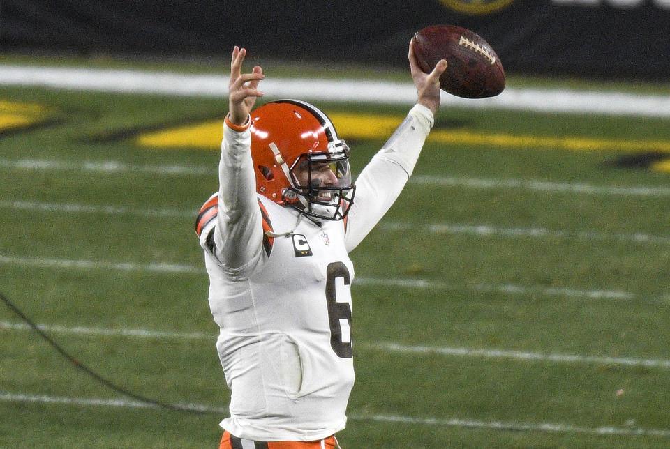 Cleveland Browns quarterback Baker Mayfield (6) 