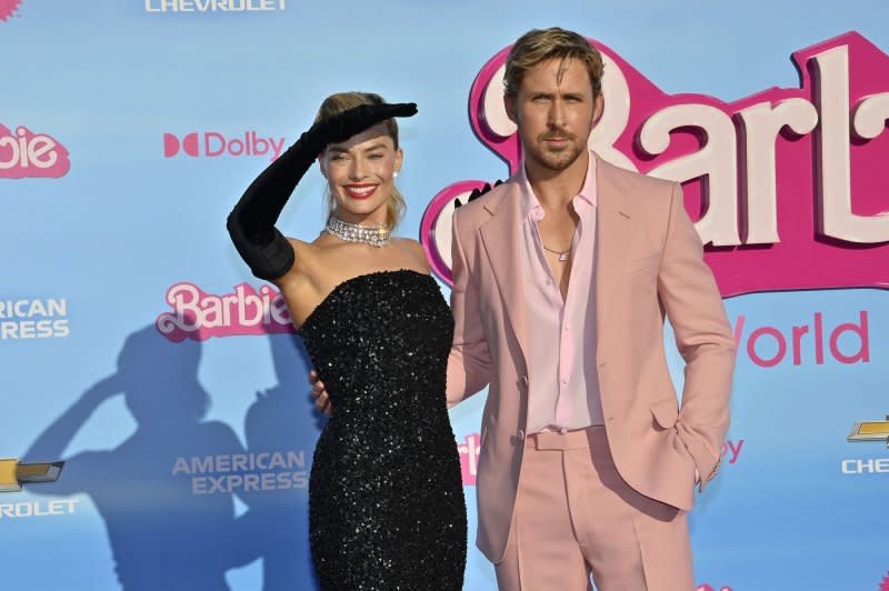 Margot Robbie and Ryan Gosling star in "Barbie." File Photo by Jim Ruymen/UPI