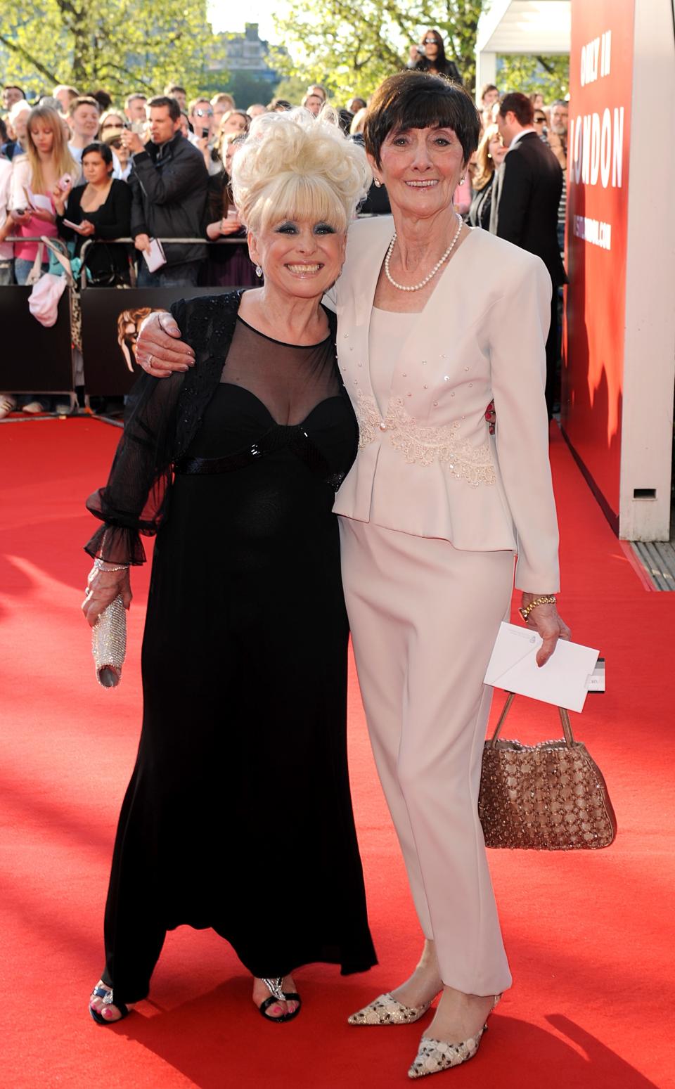 Barbara Windsor and June Brown arriving for the British Academy Television Awards at the Royal Festival Hall in central London.