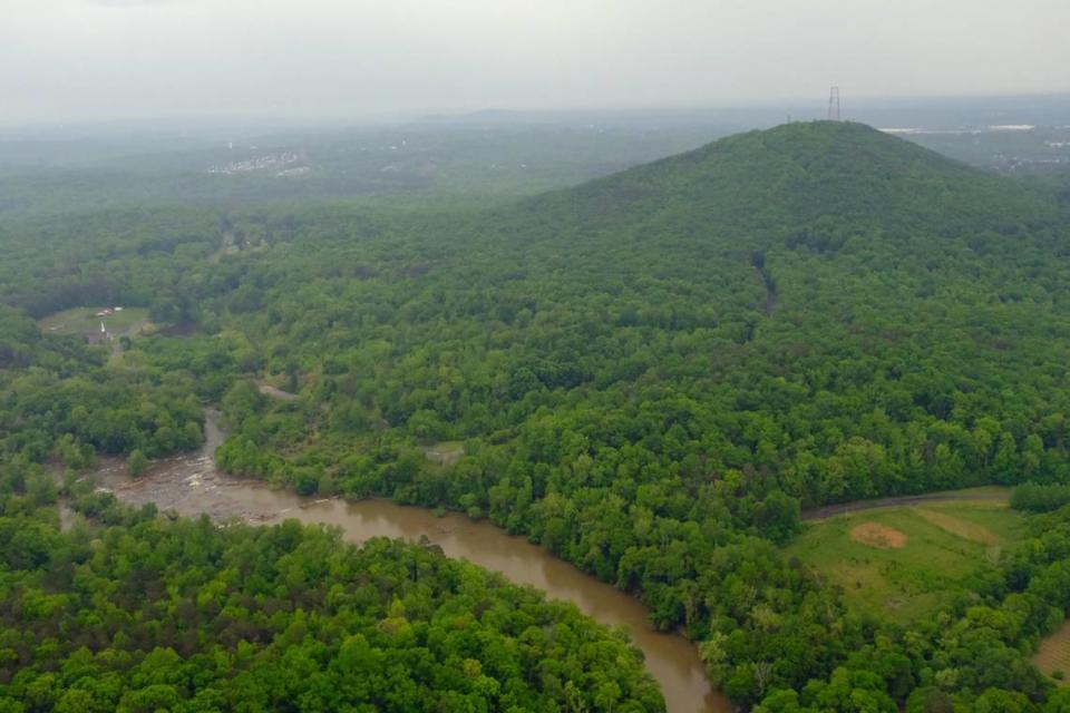 Three miles of public trails are planned on Spencer Mountain in Gaston County, and an observation area at the summit.