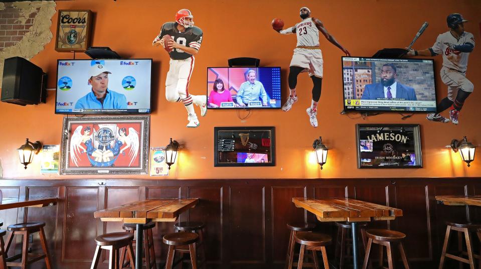Residents in Highland Square can catch the game at Ray's Pub in Akron.