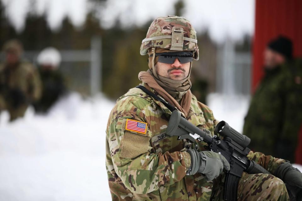 Five American Military personnel were part of the training for Canadian Armed Forces reserve members on 5 Wing Goose Bay in February. 