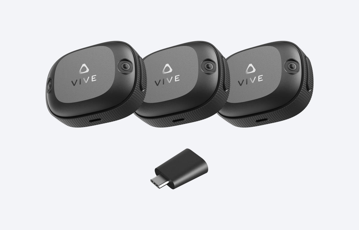 I Vive Ultimate Tracker di HTC sono dotati di fotocamere per un migliore tracciamento di tutto il corpo