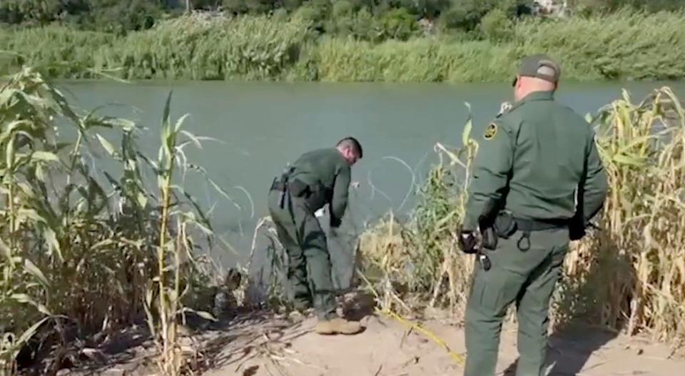 A screenshot of a video posted by Gov. Greg Abbott on X in Sept. 20, 2023, before Texas had sued to stop the federal government from cutting the razor wire that state had placed along the border.