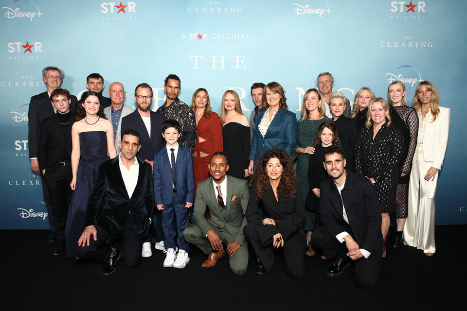 The Australian cast of The Clearing at the Sydney premiere on Wednesday night. Photo: Getty