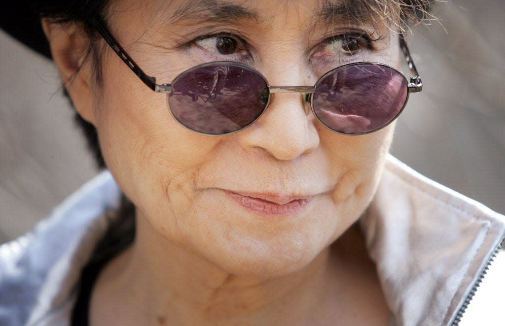 Yoko Ono, 'The Beatles" legend John Lennon's longtime romantic partner, is the subject of a new art exhibit that separates her life's work from him.