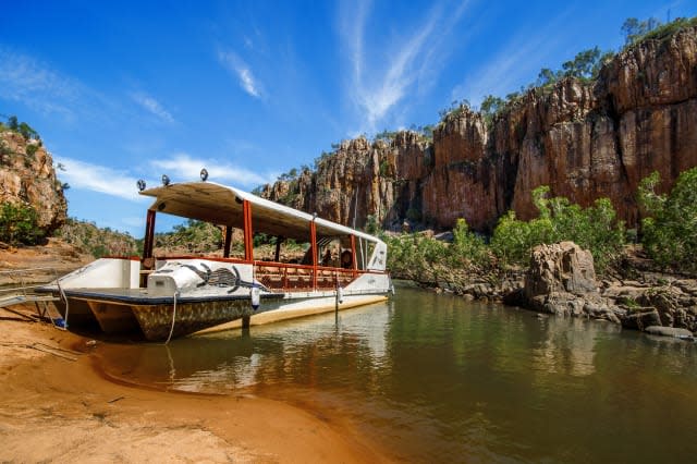 Sightseeing Boat at Katherine Gorge, Nitmiluk National Park, Northern Territory, Australia