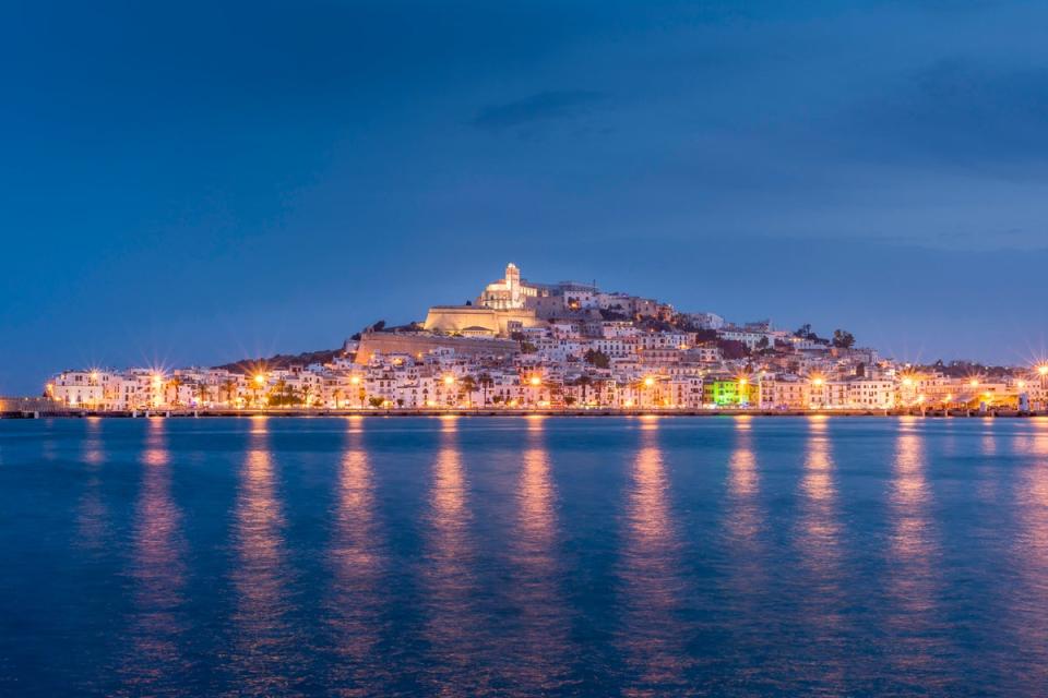 Looking back over Ibiza Town and the Dalt Vila (Getty Images/iStockphoto)