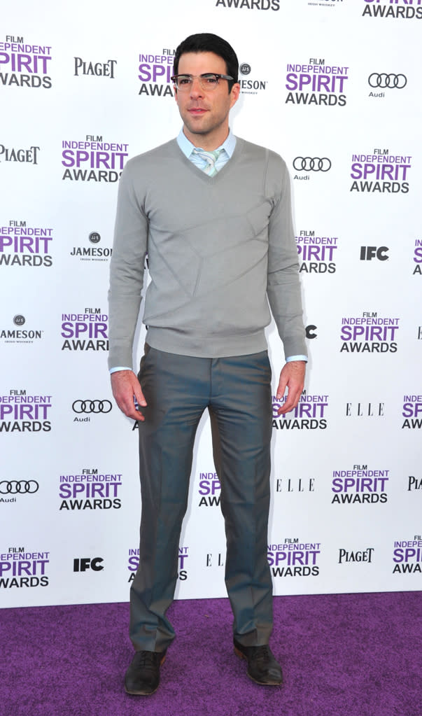 "Margin Call" producer/star Zachary Quinto was easily one of the best-dressed men in attendance. Head-to-toe perfection!