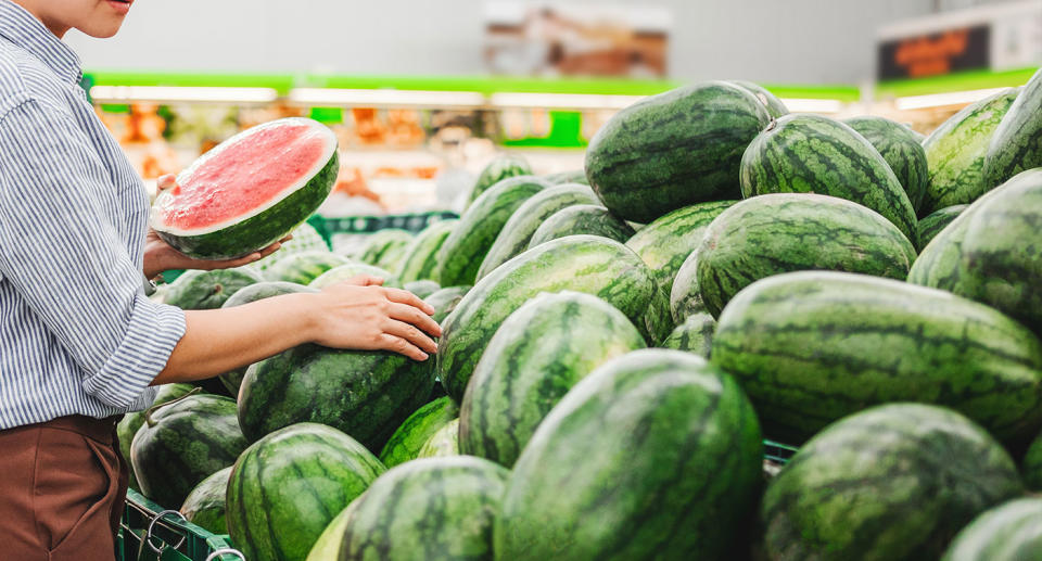 It's between watermelon season in Australia, which is why the price of watermelons have gone up. Source: Getty Images, file