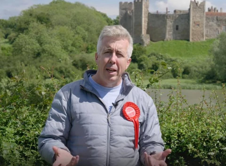 Kevin Craig apologised after placing a bet against himself in the Central Suffolk and North Ipswich seat (YouTube)