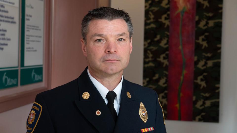 Ottawa Fire Services Chief Paul Hutt attends a meeting of the emergency services committee on Feb. 15, 2024. 