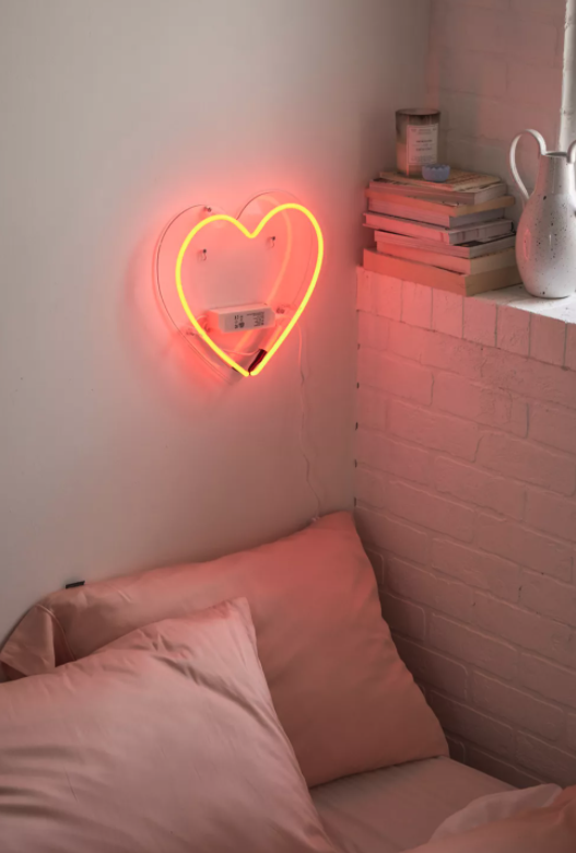 Heart Neon Sign. Image via Urban Outfitters.