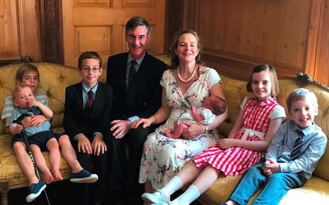 Jacob Rees Mogg recently celebrated 50 years of his own family nanny’s employment - Credit:  Instagram