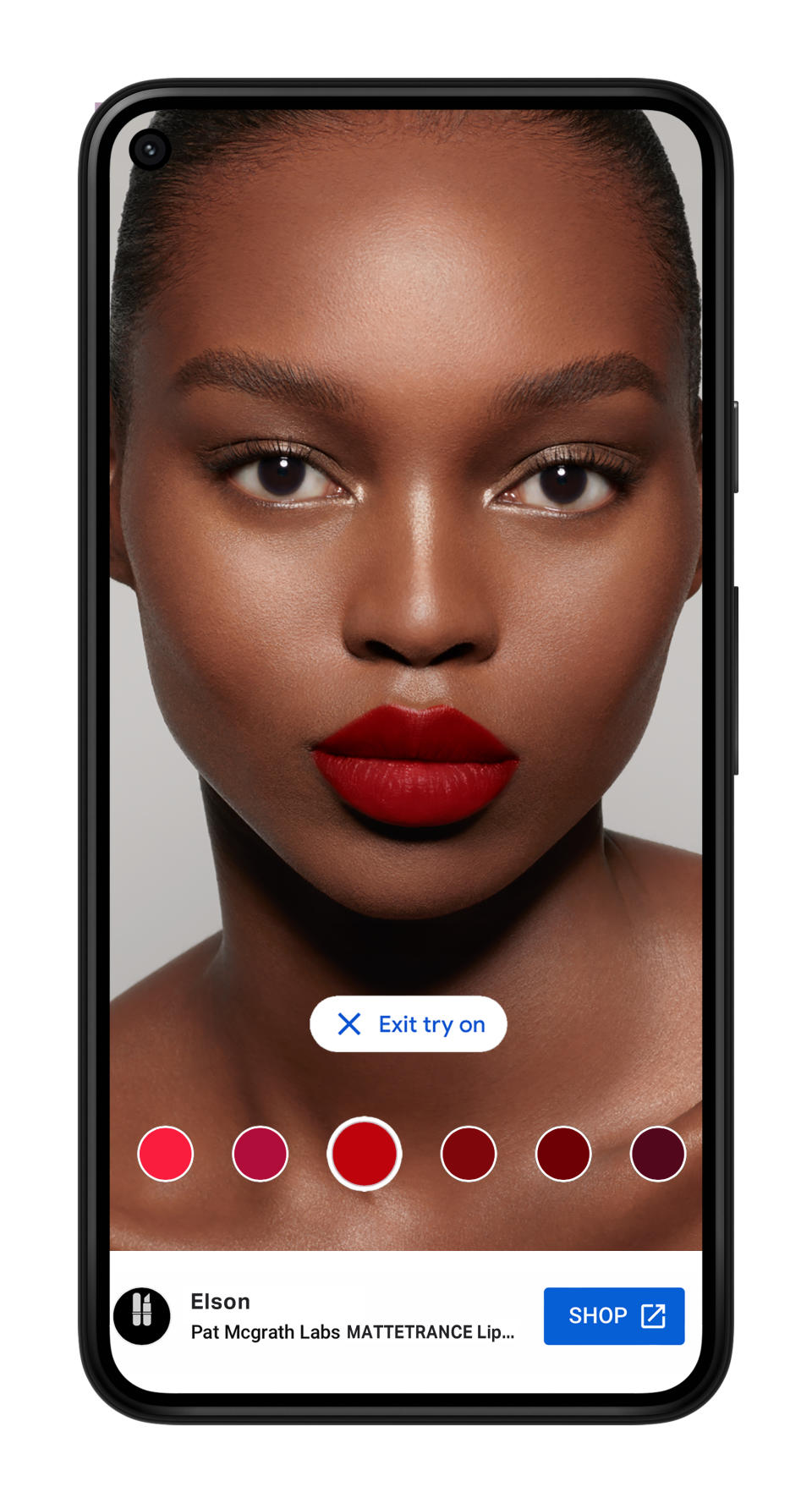 Google AR Try-on with Pat McGrath Labs.