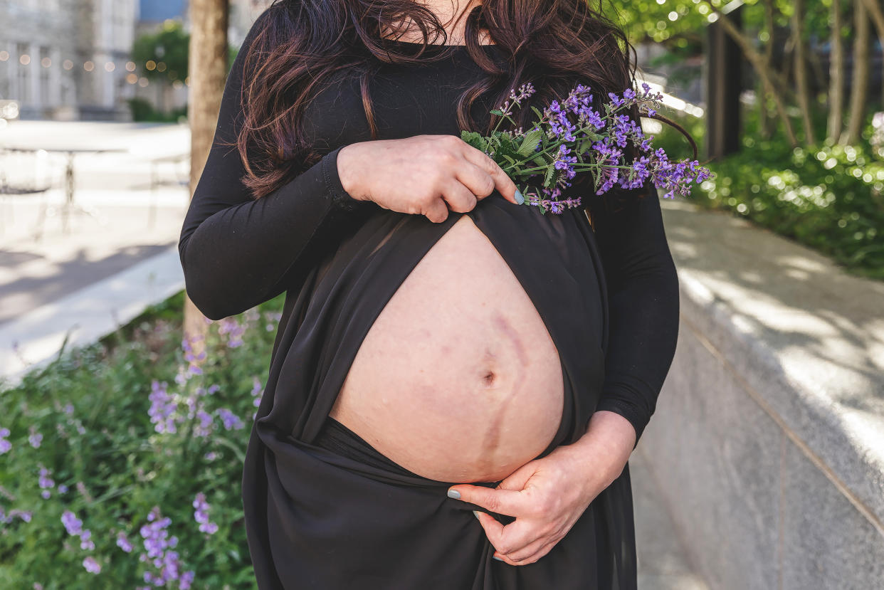 Being pregnant the first time almost felt surreal for Chelsea Jovanovich. She says she thought she would never be able to carry a baby. (Courtesy Memories by Maria)