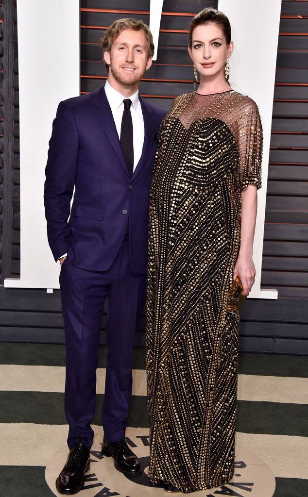 Vanity Fair Oscars Party, Adam Shulman, Anne Hathaway