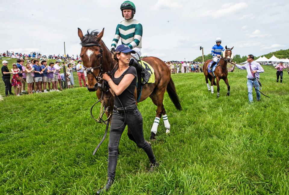The best riders and horses on the National Steeplechase Association race circuit participate in high-stakes racing at the 45th annual Point-to-Point at Winterthur on Sunday, May 7, 2023. Proceeds from this year's event support environmental and landscape stewardship initiatives.