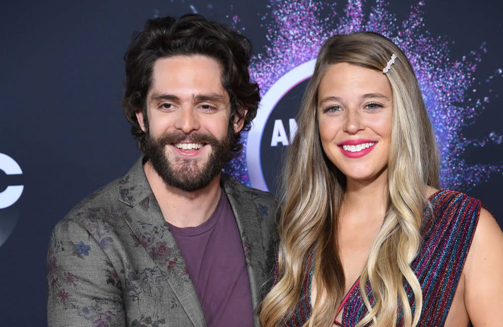 Thomas Rhett and wife Lauren Akins are parents again credit:Bang Showbiz