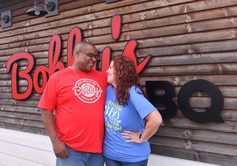 Octavius 'Tay' Sarah Nelson are the owners of Bobby's BBQ in Fountain Inn.