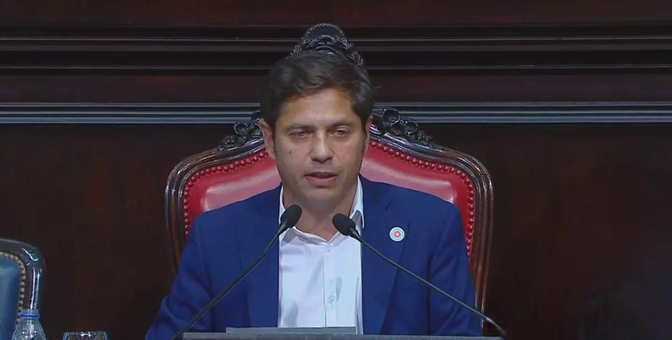 Axel Kicillof, uno de los gobernadores que confirmó que no será parte del Pacto de Mayo