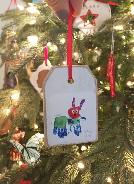 17) Kid's Art Ornaments