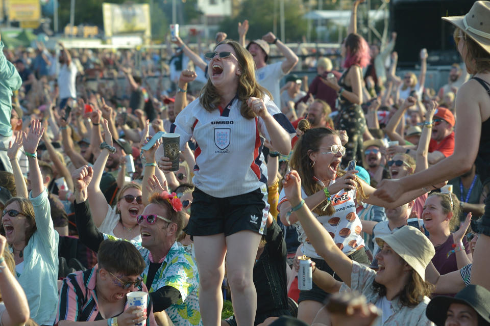 Glastonbury enjoyed England's commanding win. (Credit: Getty Images)