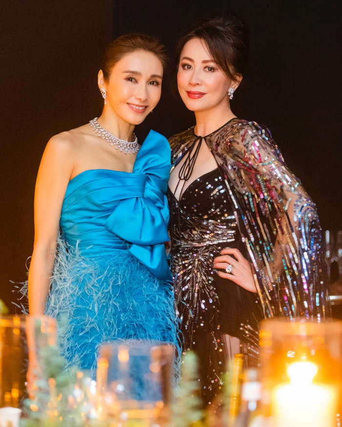 The actress seen here with Carina Lau at the K11 Night event