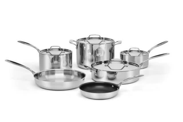 Cuisinart 1-Qt. Stainless Steel Saucepan with Lid - Macy's