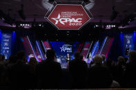 Vice President Mike Pence speaks during the Conservative Political Action Conference, CPAC 2020, at the National Harbor, in Oxon Hill, Md., Thursday, Feb. 27, 2020. (AP Photo/Jose Luis Magana)