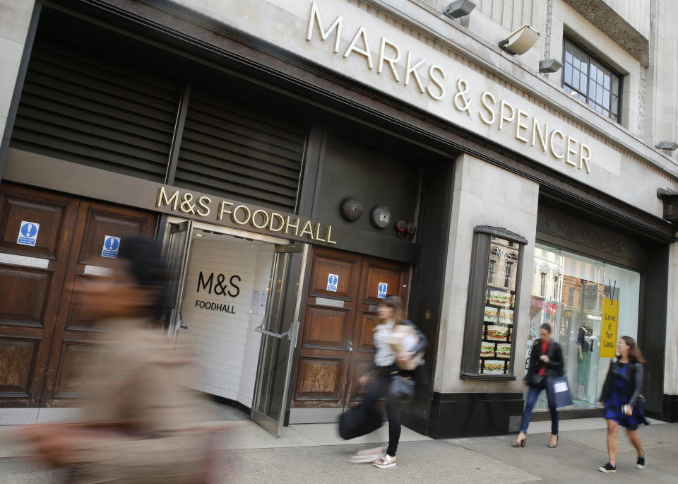 M&S will close 100 stores by 2022. (AP Photo/Alastair Grant)