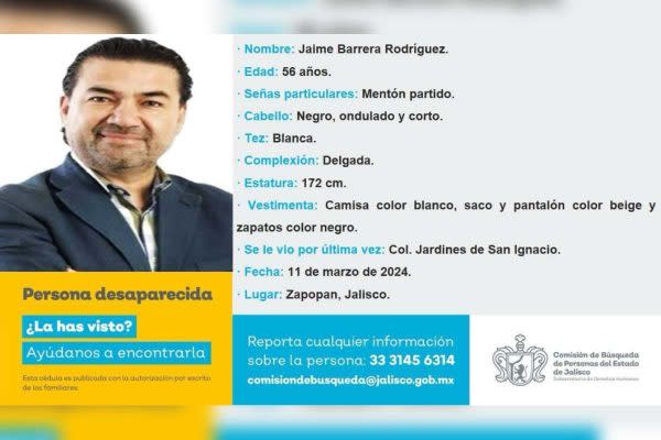 jaime barrera desaparecido ficha