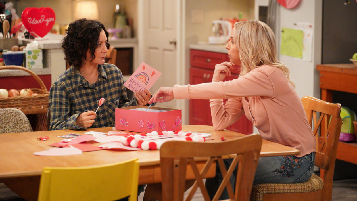  'The Conners' stars Sara Gilbert (left) and Lecy Goranson (right). 