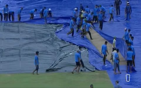 Covers starting to come off, 12.58pm - Credit: Sky Sports